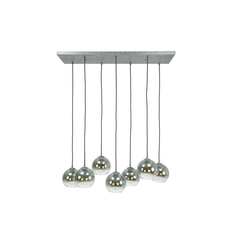 Hängeleuchte Allessandra Hängelampe Deckenlampe Lampe Glasschirme siebenflammig von no name