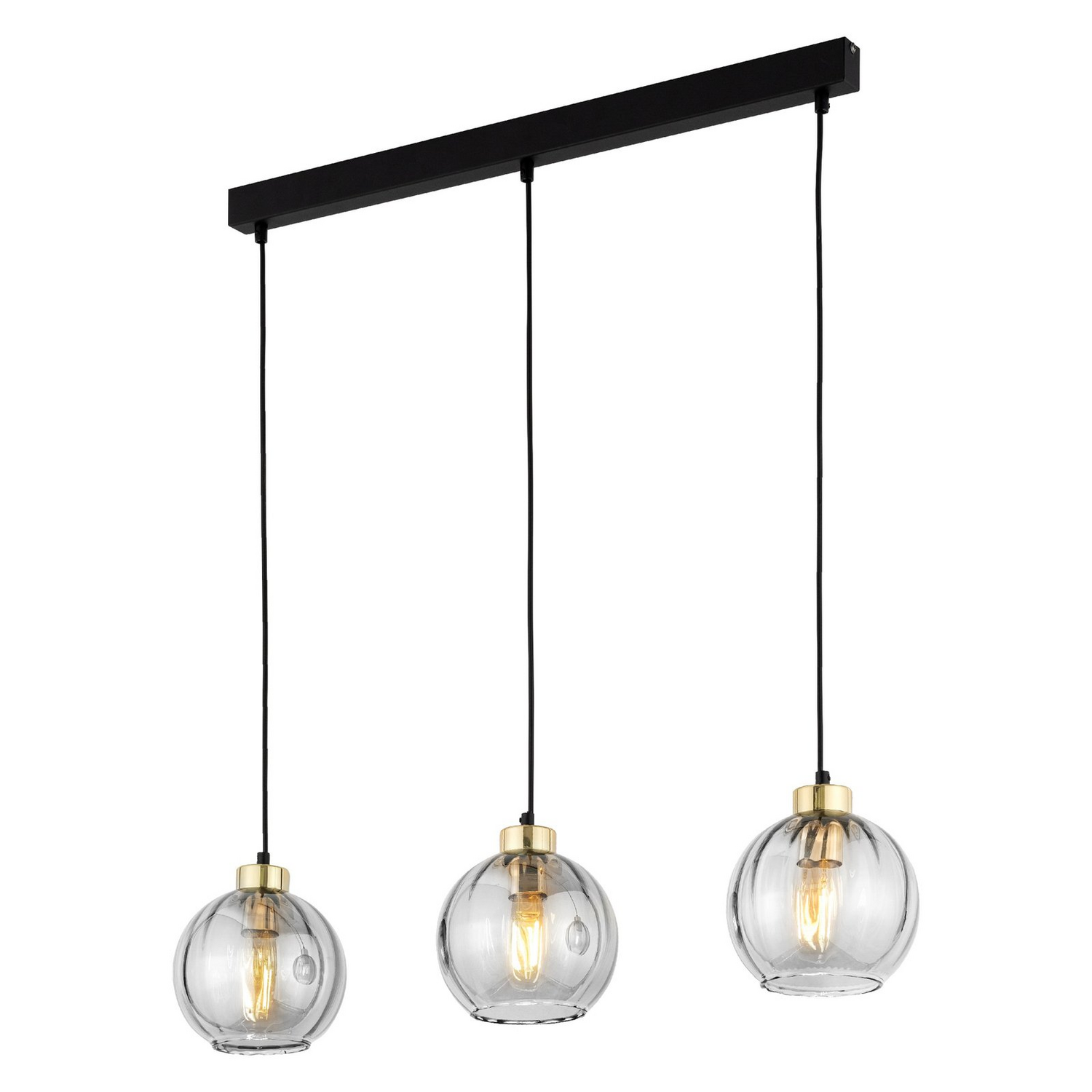 Hängeleuchte Devi Transparent Dreiflammig Balken Deckenlampe Deckenleuchte Lampe B-Ware Hängeleuchte Devi Transparent Dreiflammig Balken Deckenlampe Deckenleuchte Lampe B-Ware von no name