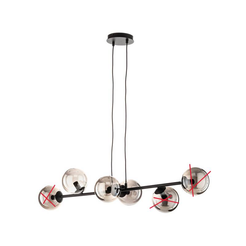 Hängeleuchte Glassy Glas 110 cm Deckenlampe Lampe Spot SIEHE TEXT/FOTO von no name