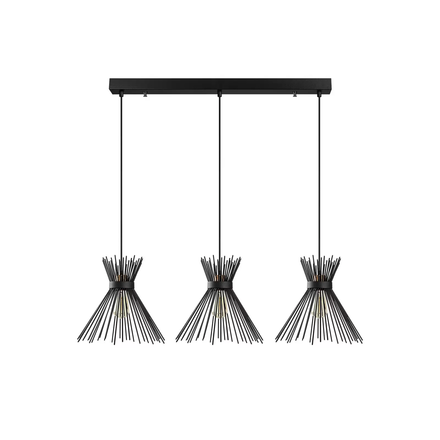 Hängeleuchte Kirpi 3088 3 Flammig Linear Schwarz Hängelampe Leuchte Deckenla650 B-Ware Hängeleuchte Kirpi 3088 3 Flammig Linear Schwarz Hängelampe Leuchte Deckenla650 B-Ware von no name