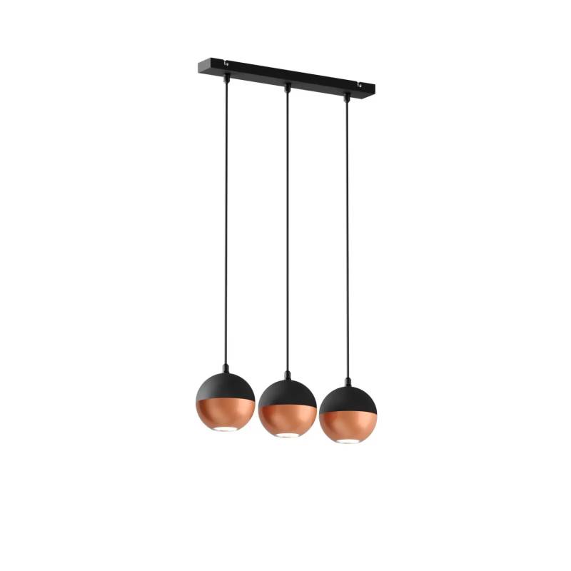 Hängeleuchte Midnight In Schwarz/Kupfer Lang Hängelampe Lampe Leuchte Licht Gu10 B-Ware von no name
