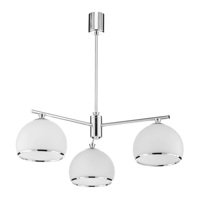 Hängeleuchte Mina Deckenlampe Leuchte Chromfarben Metall Glas Dreiflammig Lampe B-Ware von no name