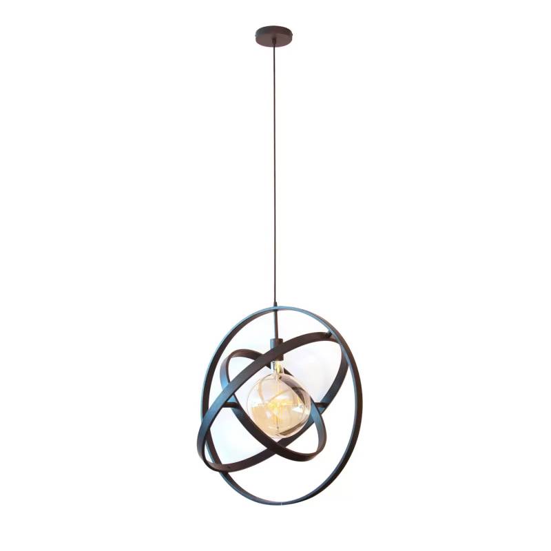 Hängeleuchte Orbit Hängelampe Deckenlampe Leuchte Mit Drei Ringen 1 Flg Schwarz B-Ware von no name