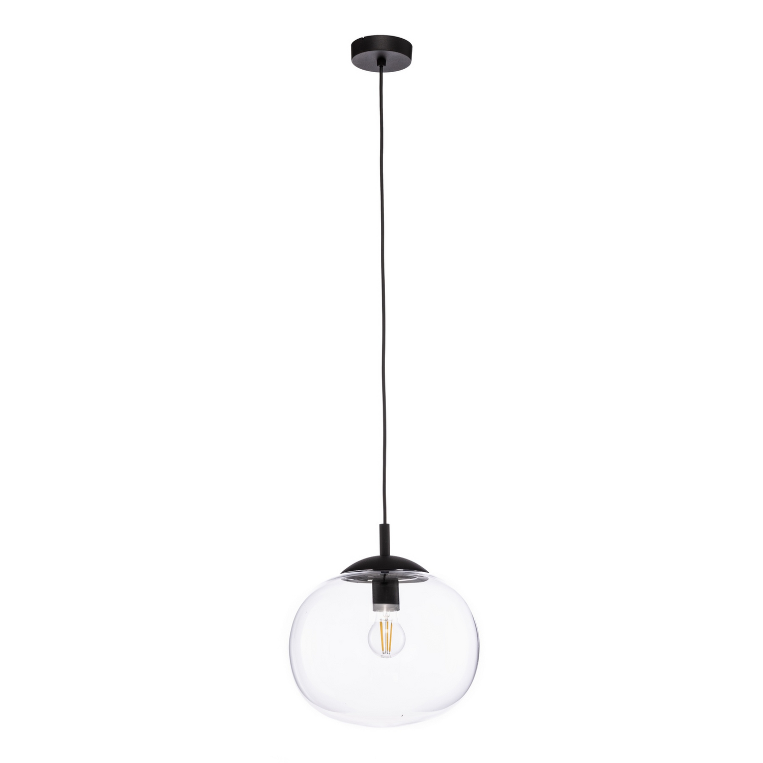 Hängeleuchte Vibe Glas Klar ø 30 Cm Deckenlampe Deckenleuchte Lampe Leuchte B-Ware von no name