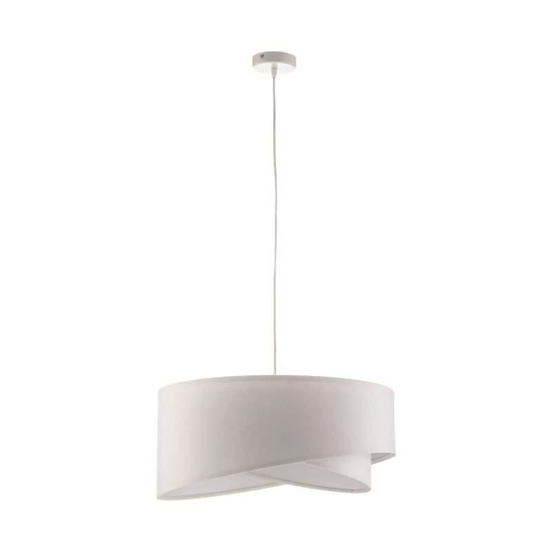Hängeleuchte Vivien In Weiß Aus Velours Hängelampe Lampe Leuchte Deckenlampe B-Ware von no name