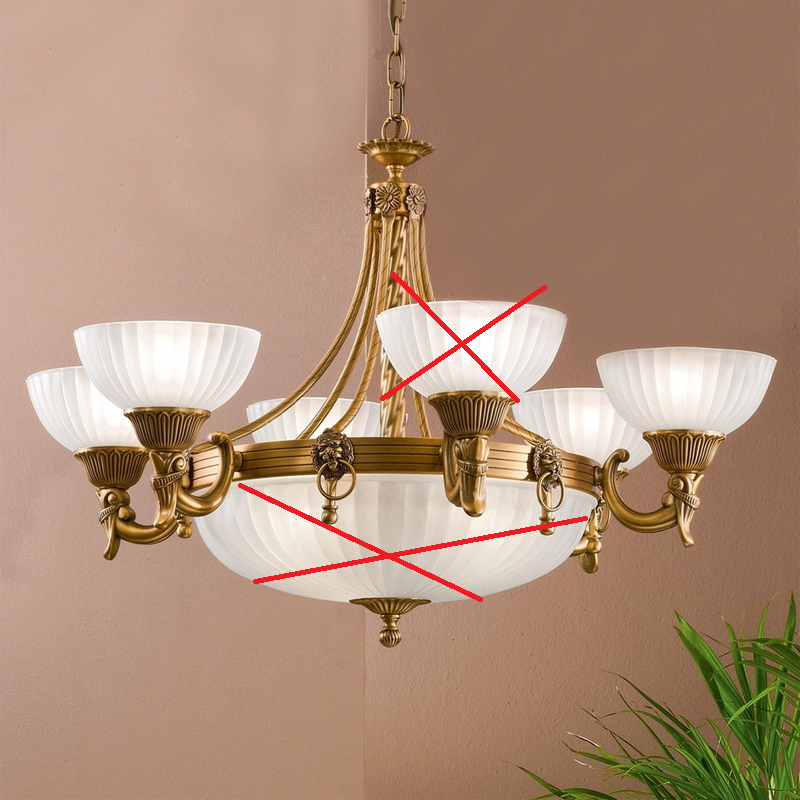 Kronleuchter Noam Ø 75 cm Lampe Leuchte Hängeleuchte IP20 Licht SIEHE TEXT/FOTO von no name