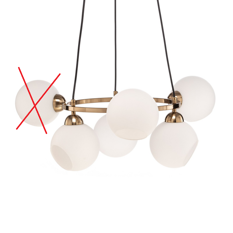 Kronleuchter Ramella messing antik 6-flammig Deckenlampe SIEHE TEXT/FOTO von no name