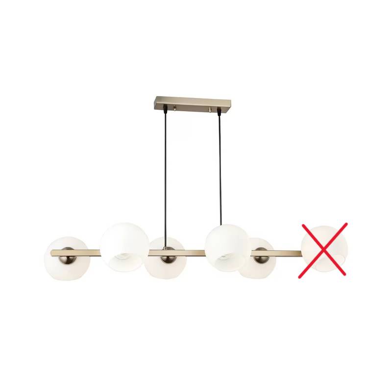 Lampe Ramella in antikem Messing inear 6-flammig Deckenlampe SIEHE TEXT/FOTO von no name