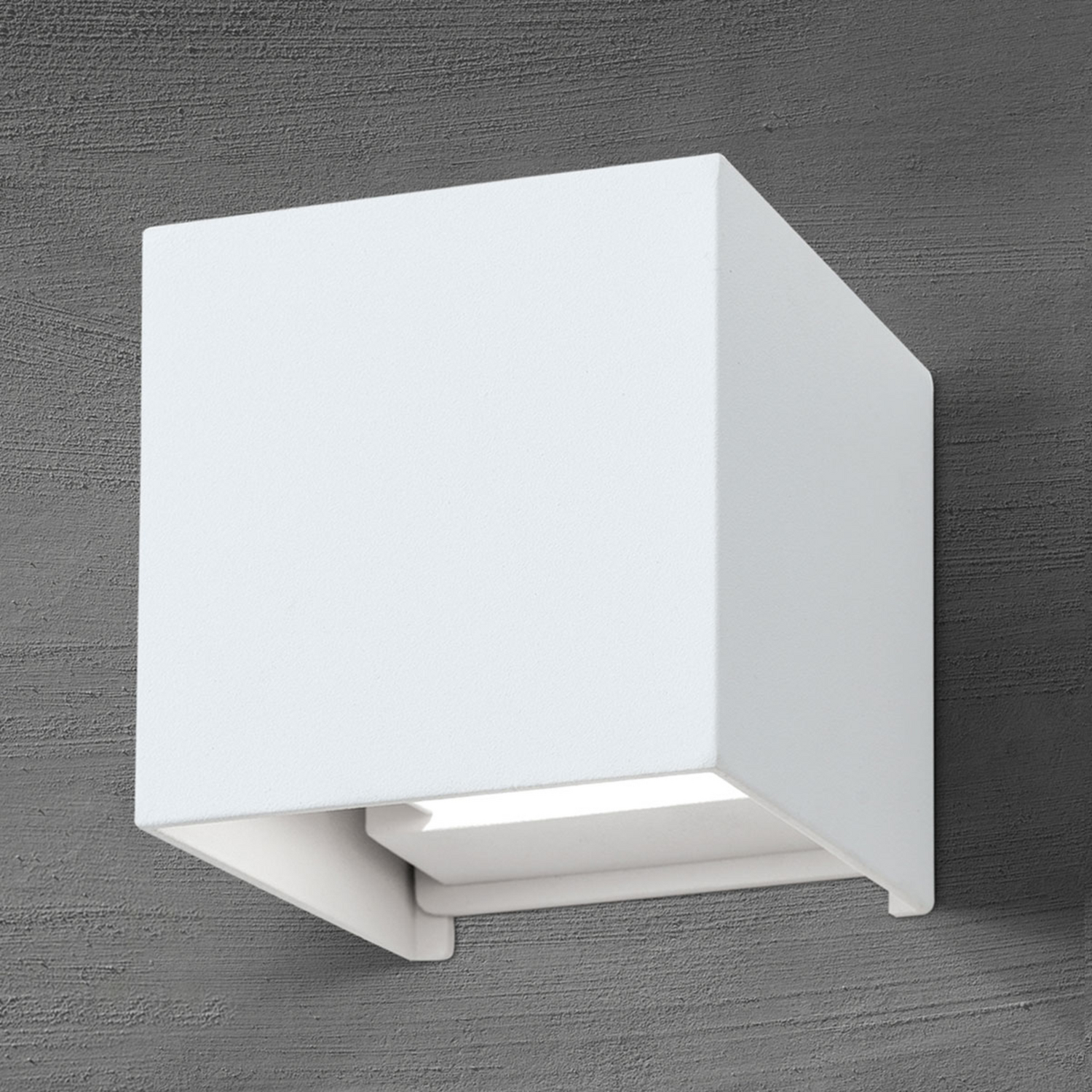 Led Außenwandleuchte Cube Weiß Metall 10 Cm Up/Down Wandlampe Wandleuchte Lampe B-Ware von no name