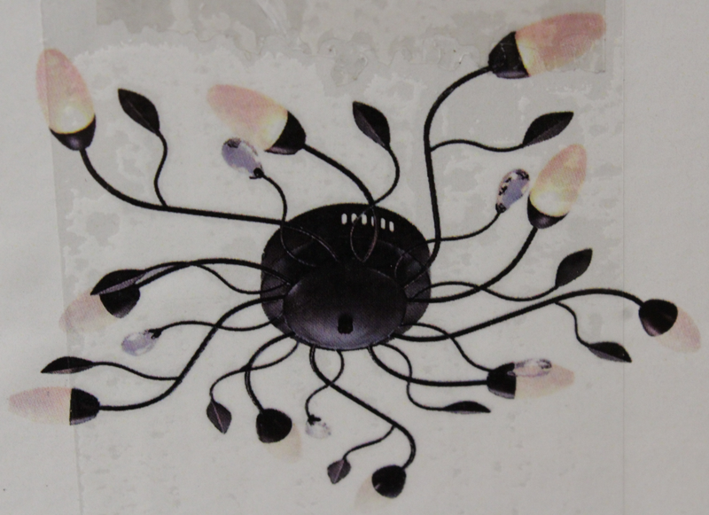 B-Ware Led Deckenleuchte Renato Deckenlampe Lampe Leuchte Dimmbar Braun 10 Fl. 2369 B-Ware Led Deckenleuchte Renato Deckenlampe Lampe Leuchte Dimmbar Braun 10 Fl. 2369 von no name