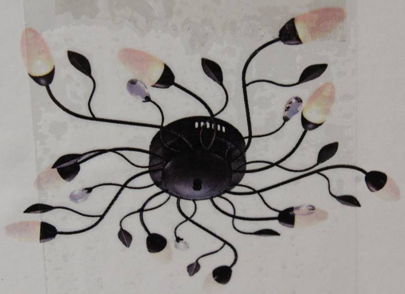 B-Ware Led Deckenleuchte Renato Deckenlampe Lampe Leuchte Dimmbar Braun 10 Fl. 2369 B-Ware Led Deckenleuchte Renato Deckenlampe Lampe Leuchte Dimmbar Braun 10 Fl. 2369 von no name