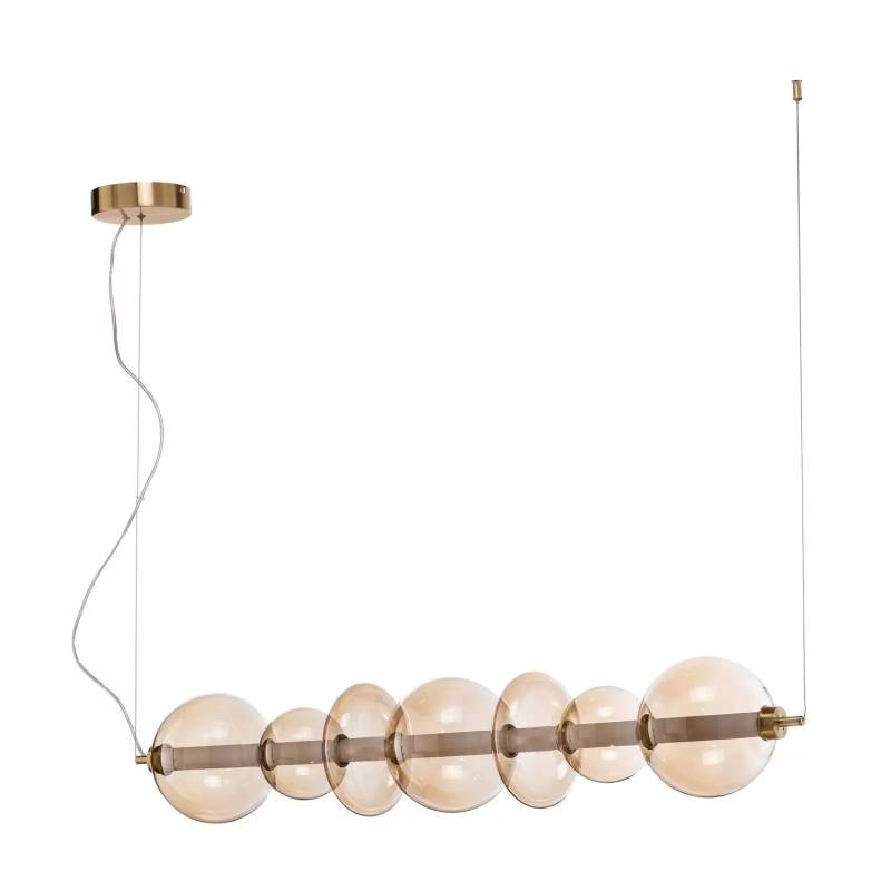 Led Hängelampe Daphne Glas Amber Transparent Länge 118 Cm Lampe Leuchte Spot B-Ware von no name
