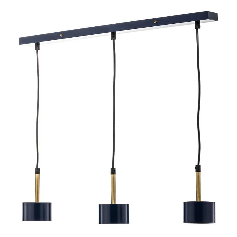 Pendellampe Arena Hängeleuchte Hängelampe Deckenlampe Lang Dreiflammig Blau G270 B-Ware von no name