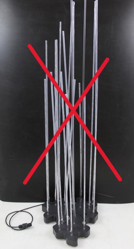 Reeds Triple Ip67 Led Stehleuchte Stehleuchte Standlampe Lampe Siehe Text/Foto B-Ware von no name