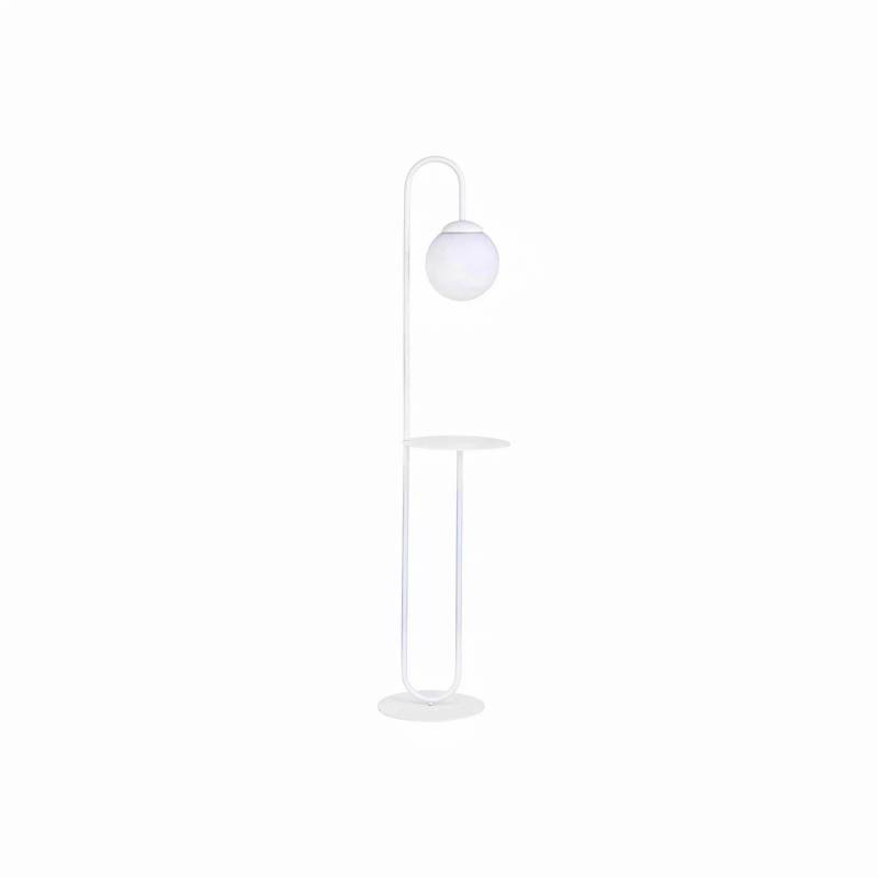 Stehleuchte Bari Weiß Metall Glas Stehlampe Lampe Leuchte Spot Licht Leselampe B-Ware von no name