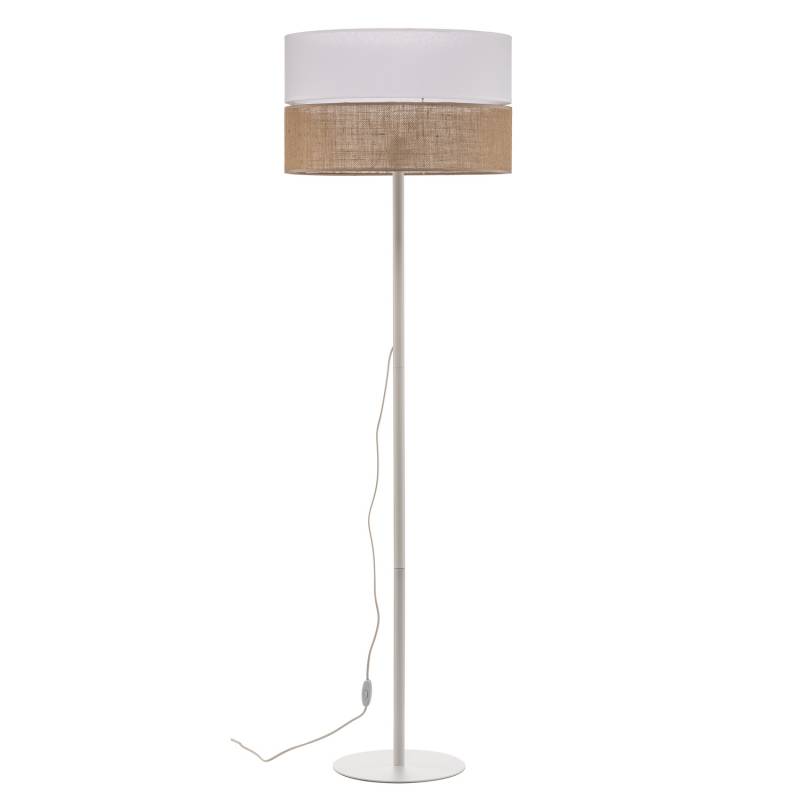 Stehleuchte Linobianco Schirm Aus Stoff Und Jute Stehlampe Lampe Leuchte Spot B-Ware von no name