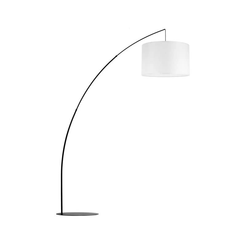 Stehleuchte Moby White Mit Textilschirm Wohnzimmerlampe Leselampe Leuchte E27 B-Ware von no name