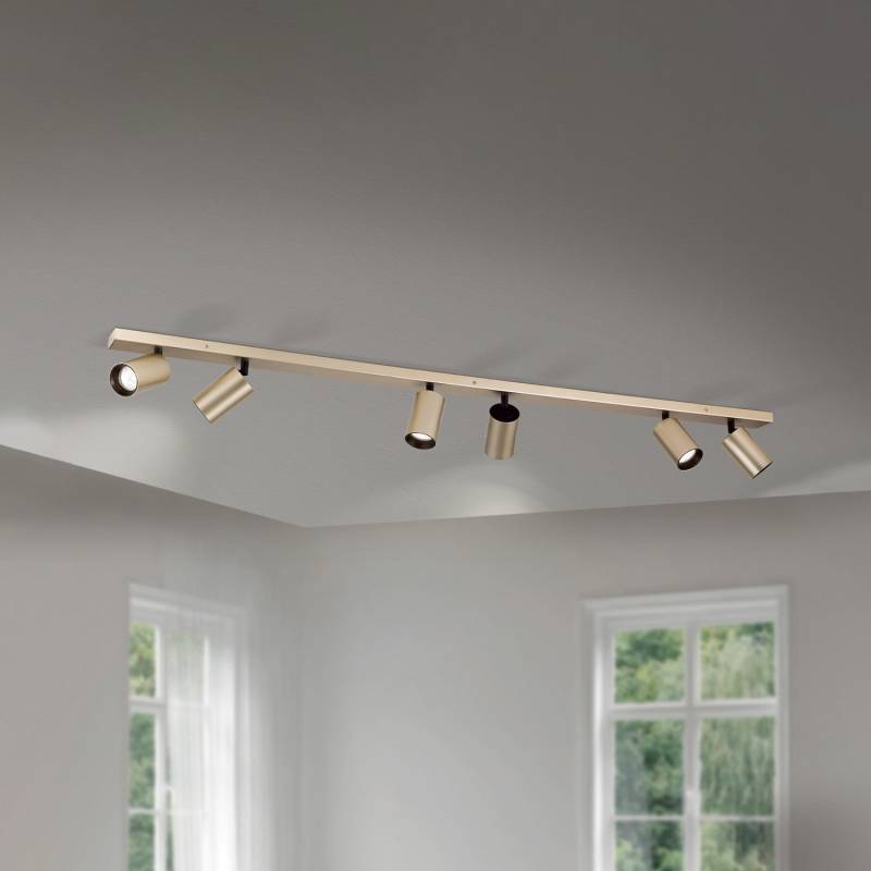 B-Ware Strahler Sean goldfarben Metall schwenkbar Deckenstrahler Deckenlampe Lampe Spot von no name