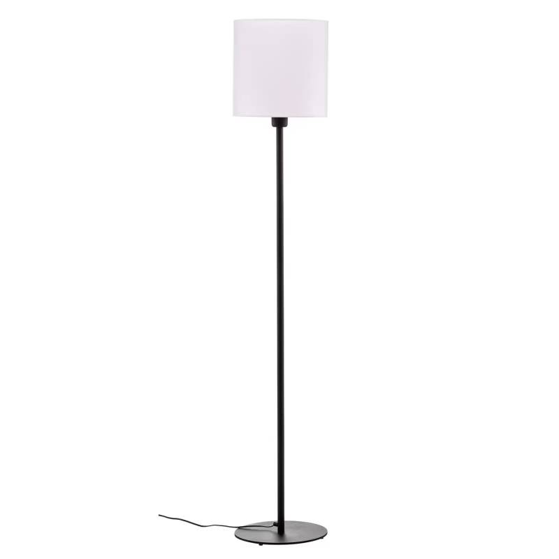 B-Ware Textil Stehlampe Harris Fuß Schwarz Schirm Leselampe Stehleuchte Leuchte E27. von no name