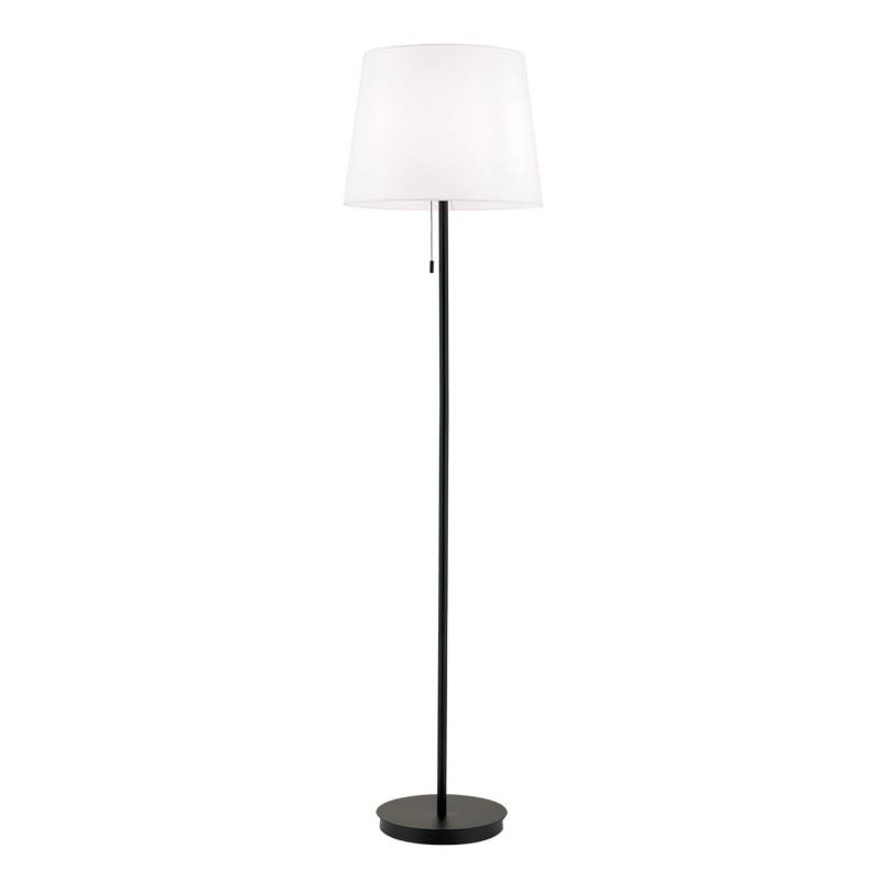 B-Ware Textil Stehleuchte Ludwig Schwarz Matt Stehlampe Lampe Leuchte Spot Leselampe von no name