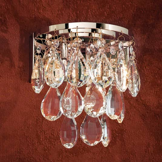 Wandleuchte Celeste Mit K9 Kristallen Wandlampe Lampe Leuchte Wohnzimmer Flur B-Ware von no name