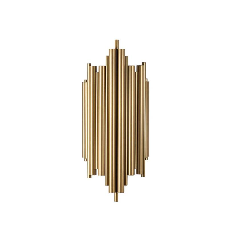 Wandleuchte Reis 13341 Goldfarben Metall Höhe 50 Cm Wandlampe Lampe Leuchte Spot B-Ware von no name