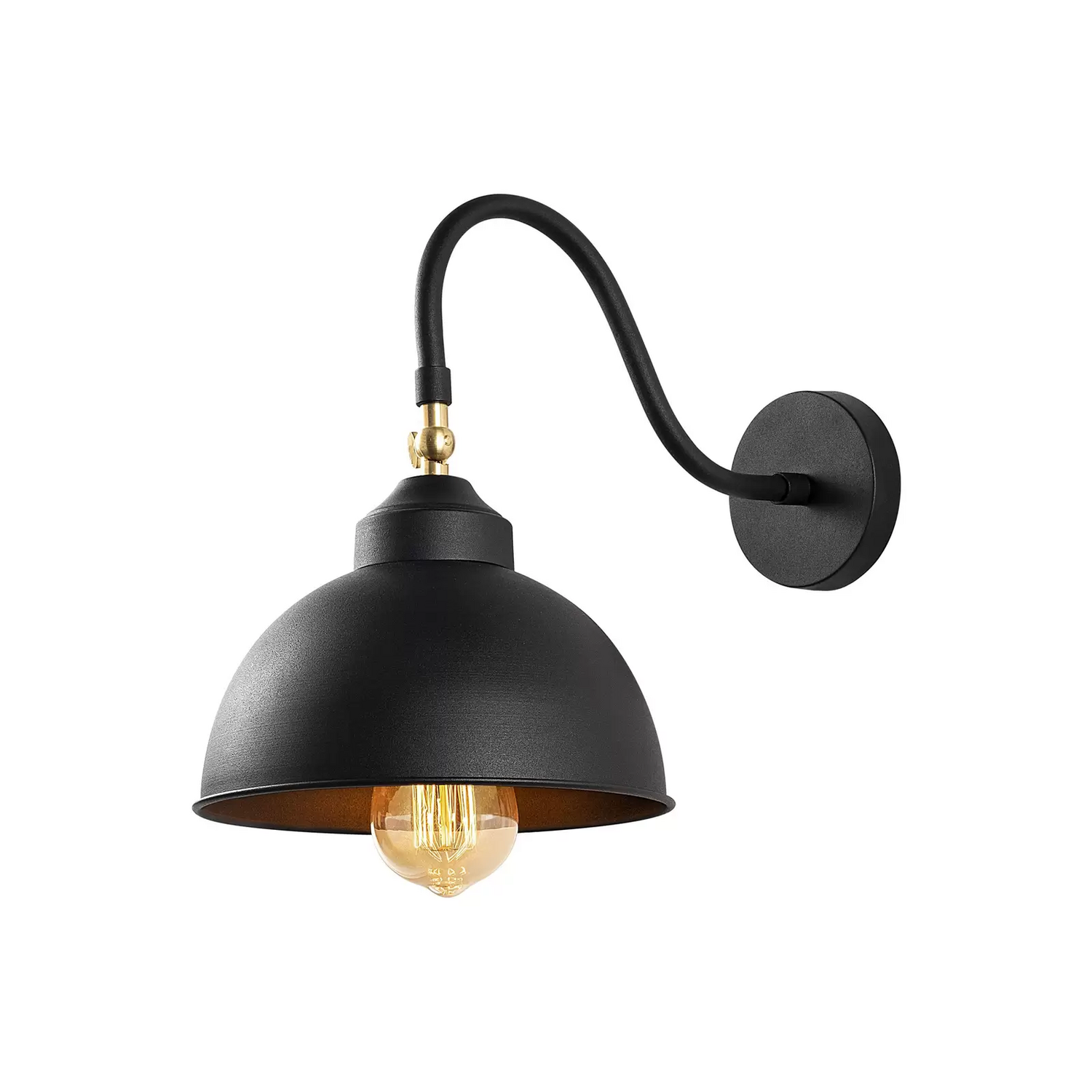 B-Ware Wandleuchte Saglam 3742 Justierbar Schwarz Wandlampe Lampe Leuchte Spot Licht von no name
