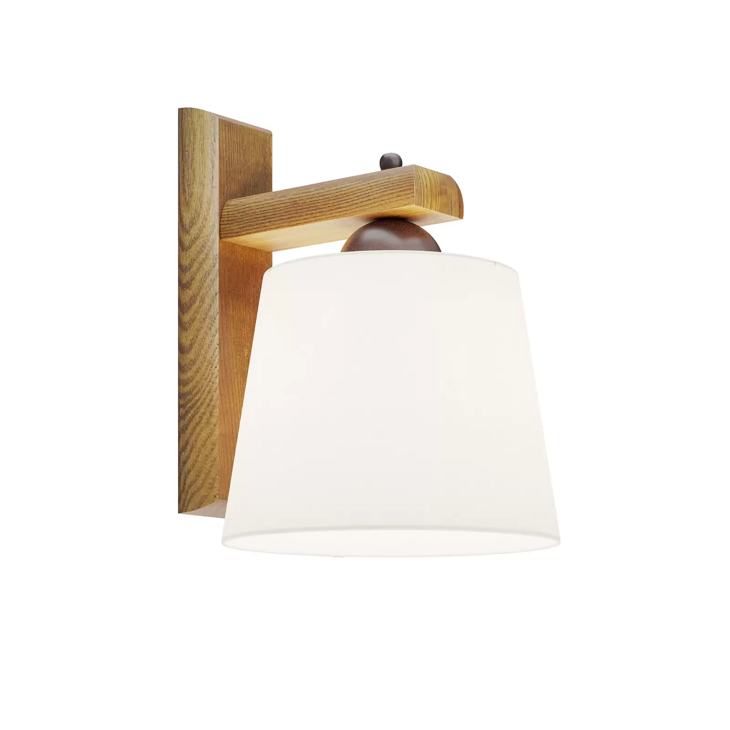Wandleuchte Sweden Mit Holzgestell Nussbaum Eiche Wandlampe Lampe Leuchte Licht B-Ware von no name