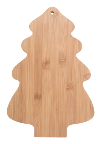 Doppelset 2 Stück Schneidbrett Küchenbrett Frühstücksbrett aus Echtholz zertifiziert nach (EC) No 1935/2004 in 5 Designs Huhn Schwein Kuh Tanne Fisch (Tannenbaum) von noTrash2003