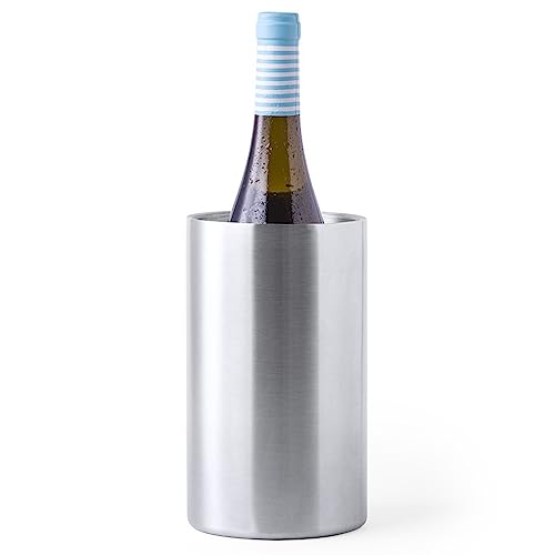 Flaschenkühler aus doppelwandigen Edelstahl - Weinflaschenkühler langanhaltende Kühlung - ideal für alle Flaschen - Weinkühler, Sektkühler, Champagnerkühler Flaschenkühler aus doppelwandigen Edelstahl - Weinflaschenkühler langanhaltende Kühlung - ideal für alle Flaschen - Weinkühler, Sektkühler, Champagnerkühler von noTrash2003