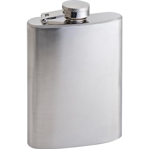 Kleiner Edelstahl Flachmann mit Sicherheitsdrehverschluss und 104 mL Volumen Hip Flask Schnapsfläschchen Wandern Skifahren Picknick Reiseaccessoire von noTrash2003