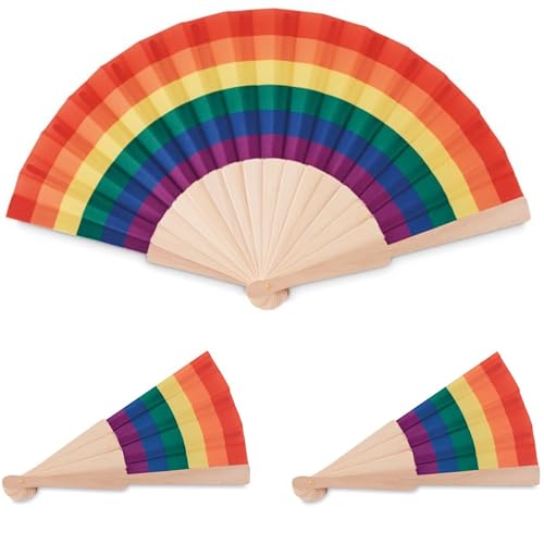 Regenbogen Handfächer Holzfächer Faltfächer Taschenfächer Sommerfächer Pride Flag Rainbowflag Regenbogenflagge Flagge zeigen LGBT Toleranz und Diversität Equality 1, 2 oder 3 Stück (3, Halbrund) Regenbogen Handfächer Holzfächer Faltfächer Taschenfächer Sommerfächer Pride Flag Rainbowflag Regenbogenflagge Flagge zeigen LGBT Toleranz und Diversität Equality 1, 2 oder 3 Stück (3, Halbrund) von noTrash2003