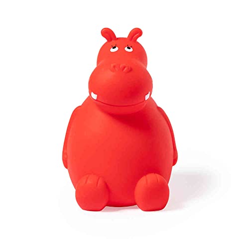 Spardose Sparbüchse Sparschwein Geld sparen in Cooler niedlicher Nilpferd-Form Hippo in Blau, Grün, Rot, Weiss für Kinder von notrash2003 (Rot) von noTrash2003