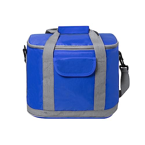 noTrash2003 Grosse Kühltasche Picknicktasche Lunchtasche Thermotasche Isoliertasche PEVA isothermischer Innenraum für Lebensmitteltransport (Blau) von noTrash2003