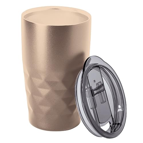 noTrash2003 Isolierbecher doppelwandig hochwertige kupferbeschichtete Isolierung Reisebecher Thermo Becher Kaffeebecher DREI (Kupfer) von noTrash2003