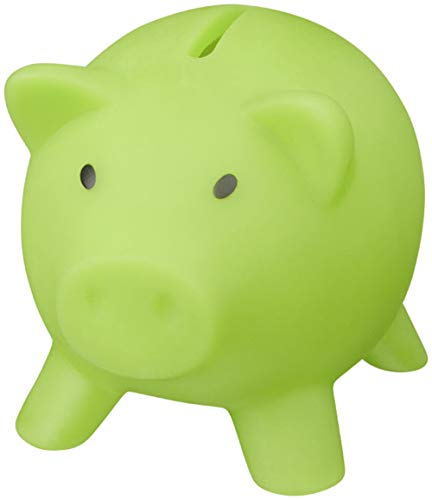 noTrash2003 Sparschwein Sparbüchse Geld sparen Dekoration Schwein Schweinchen Piggy Miss Verch. Farben (Limone) von noTrash2003