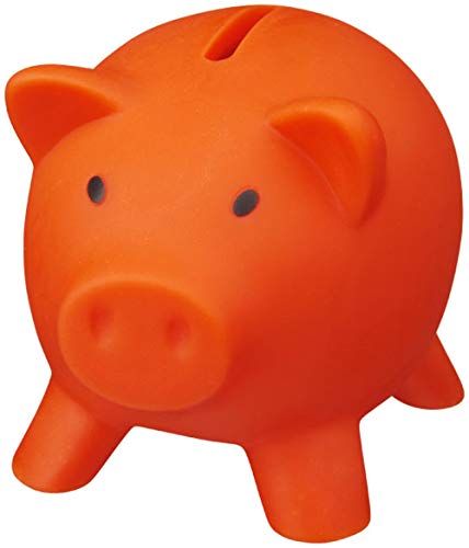 noTrash2003 Sparschwein Sparbüchse Geld sparen Dekoration Schwein Schweinchen Piggy Miss Verch. Farben (Orange) von noTrash2003