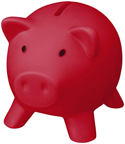 noTrash2003 Sparschwein Sparbüchse Geld sparen Dekoration Schwein Schweinchen Piggy Miss Verch. Farben (Rot) von noTrash2003