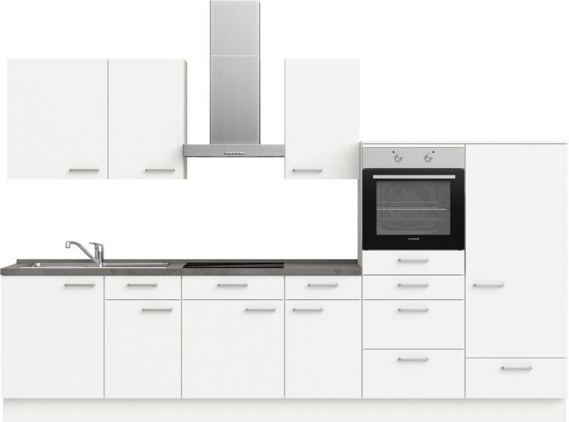nobilia® Küchenzeile "Touch I", vormontiert, Ausrichtung wählbar, Breite 330 cm, wahlw. mit E-Geräten von nobilia®