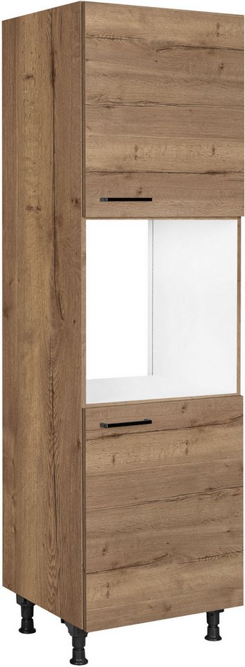 nobilia® Herdumbauschrank Structura", Ausrichtung wählbar, mit zwei zusätzlichen Türen, vormontiert, Breite/Höhe: 60/167,8 cm" von nobilia®
