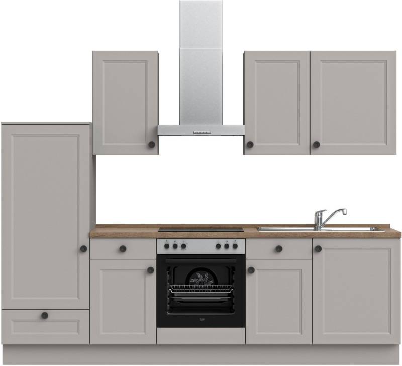 nobilia® Küchenzeile Cascada basic", vormontiert, Ausrichtung wählbar, Breite 270 cm, mit E-Geräten" von nobilia®