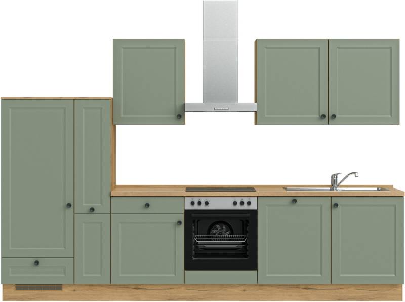 nobilia® Küchenzeile "Cascada I", vormontiert, Ausrichtung wählbar, Breite 330 cm, wahlw. mit E-Geräten von nobilia®