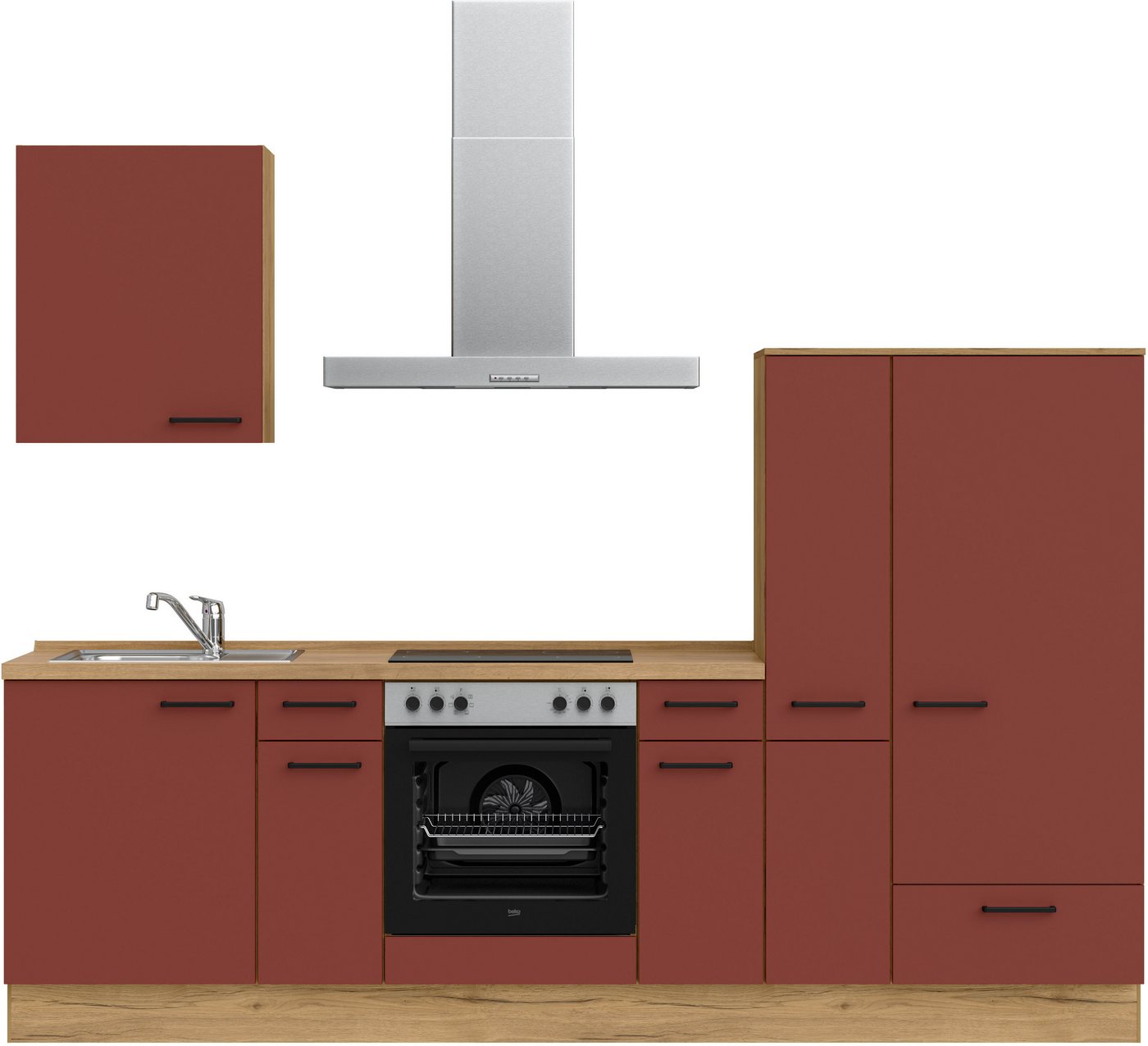 nobilia® Küchenzeile Easytouch basic", vormontiert, Ausrichtung wählbar, Breite 270 cm, ohne E-Geräte" von nobilia®