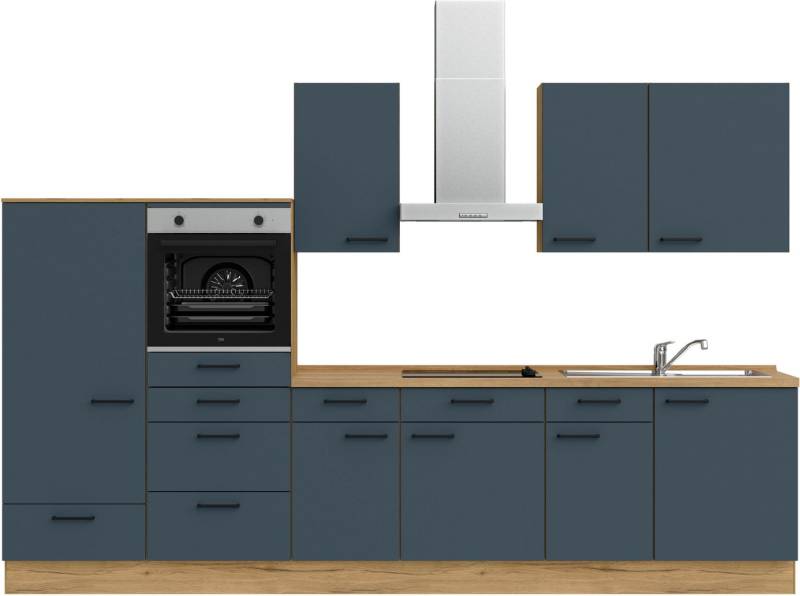 nobilia® Küchenzeile "Easytouch basic", vormontiert, Ausrichtung wählbar, Breite 330 cm, ohne E-Geräte von nobilia®