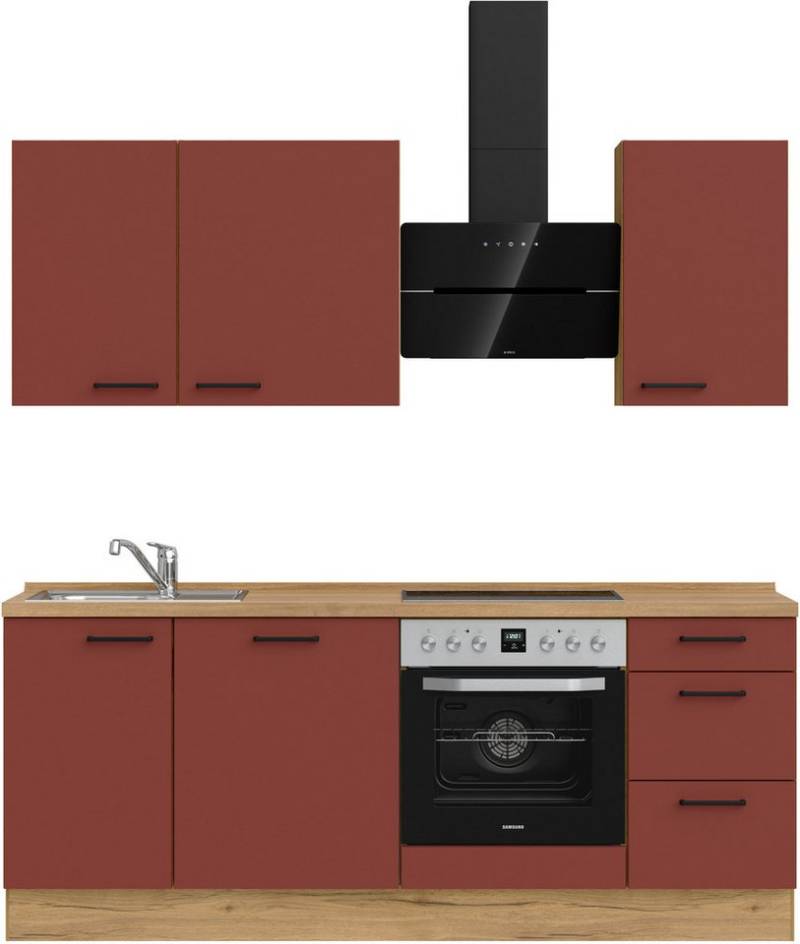 nobilia® Küchenzeile "Easytouch II", vormontiert, Ausrichtung wählbar, Breite 210 cm, wahlw. mit E-Geräten von nobilia®