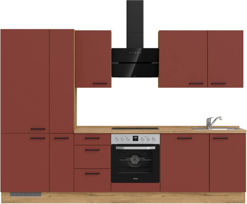 nobilia® Küchenzeile "Easytouch II", vormontiert, Ausrichtung wählbar, Breite 300 cm, wahlw. mit E-Geräten von nobilia®