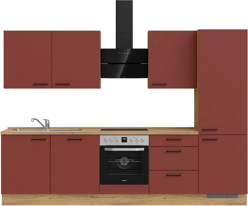 nobilia® Küchenzeile "Easytouch II", vormontiert, Ausrichtung wählbar, Breite 300 cm, wahlw. mit E-Geräten von nobilia®