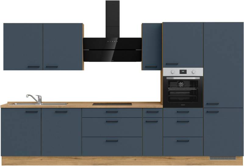 nobilia® Küchenzeile "Easytouch II", vormontiert, Ausrichtung wählbar, Breite 360 cm, wahlw. mit E-Geräten von nobilia®
