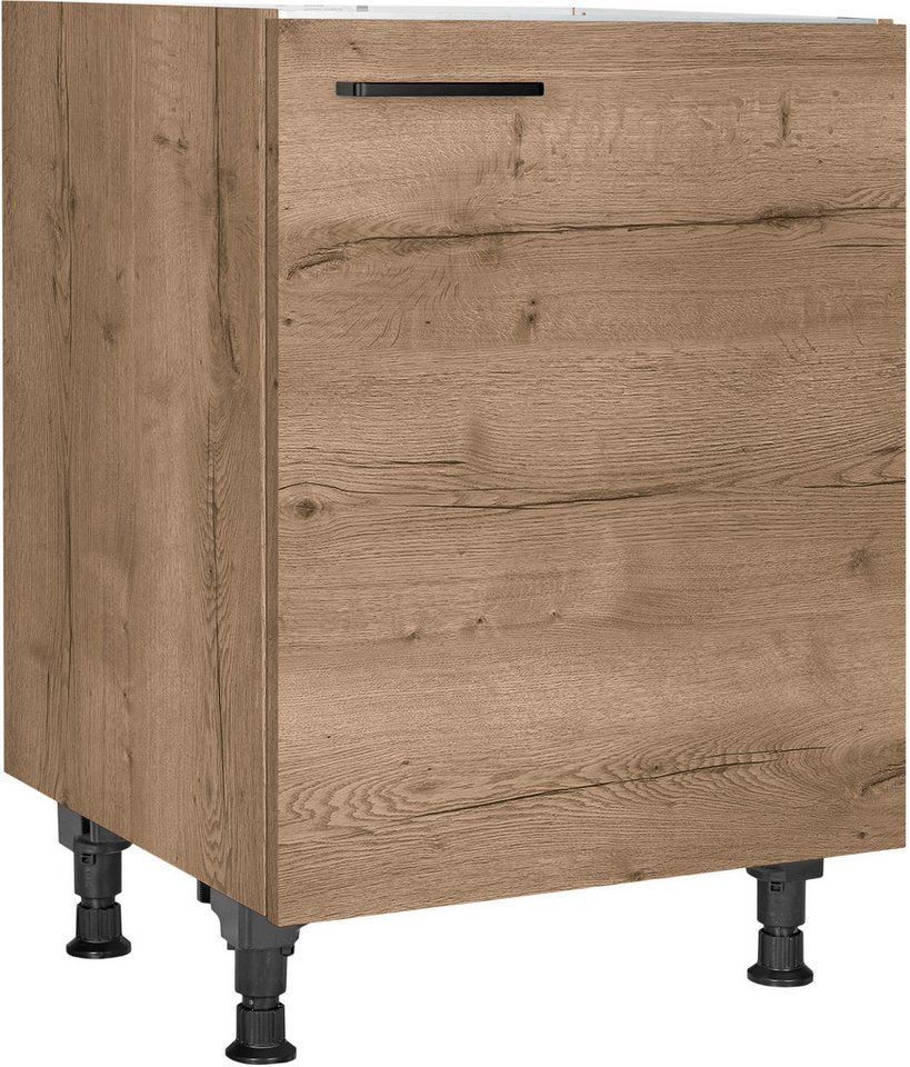 nobilia® Spülenschrank Structura", Ausrichtung wählbar, vormontiert, in den Breiten 45 und 60 cm, mit höhenverstellbaren Sockelfüßen" von nobilia®