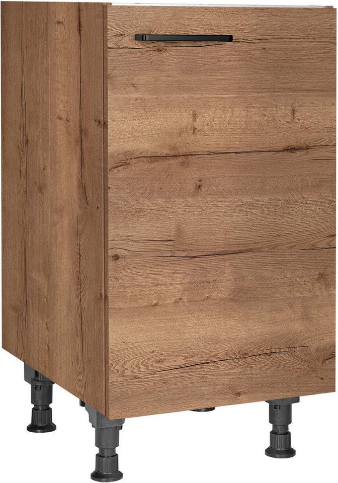 nobilia® Spülenschrank Structura", Ausrichtung wählbar, vormontiert, in den Breiten 45 und 60 cm, mit höhenverstellbaren Sockelfüßen" von nobilia®